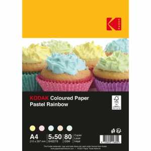 Iden-Berlin Kodak Kopierpapier A4 80g Pastellfarben 5x50 Blatt,