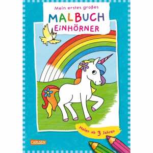 Mein erstes großes Malbuch Einhörner, 24 Seiten, 26 x 19 cm,