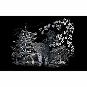 Kratzbild Kyoto Tempel 4016490820116