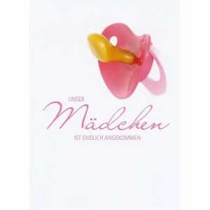 Geburtskarte Mädchen 4016723317215