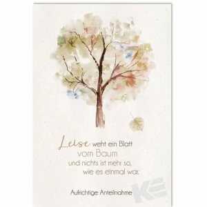 Trauerkarte Aufrichtige 4016723812512