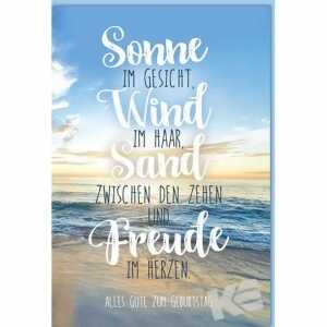 Geburtstagskarte Sonne 4016723975156