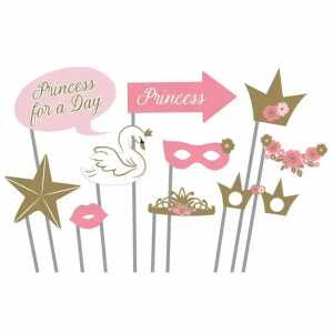 Fotorequisiten Princess for a Day Set 10teilig, Folie/Papier,, Amscan