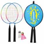 Federball-Set Junior Regenbogen mit Tasche,