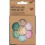 Rocailles Perlen-Set pastell 90g, 90g pastellfarbige...
