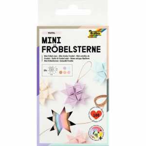 Faltstreifen Fröbelsterne PASTEL MINI 1x35cm 100er, ab 8 Jahren, folia