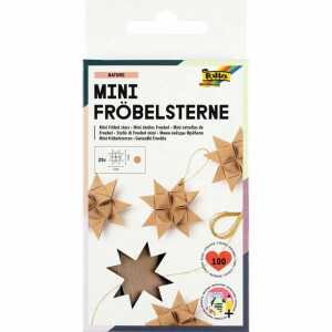Faltstreifen Fröbelsterne NATURE MINI 1x35cm 100er, ab 8 Jahren, folia