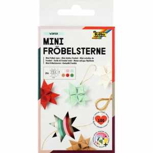 Faltstreifen Fröbelsterne WINTER MINI 1x35cm 100er, ab 8 Jahren, folia