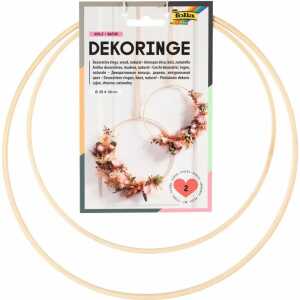 Dekoringe Holz natur D25/30cm 2er Set, ab 10 Jahren,, folia