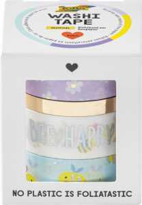 Washi-Tape Hotfoil Bees 4er Set, 3x 15 mm x 5 m und 1x 5 mm x 5 m