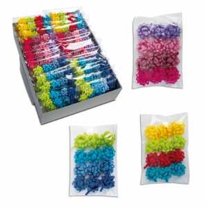 Mini-Schleifen Okak trend D35mm m Haftstreifen, 12 Schleifen sortiert