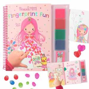 Malbuch Princess Mimi Fingerprint Fun, zum Fingerstempeln, 23 Motive,