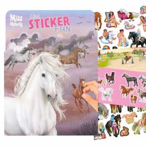 Stickerbuch Miss Melody Sticker-Fun 12 illustrierte Hintergrund-Seiten
