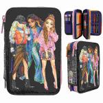 Federtasche TOPModel CITY GIRLS, schwarz 3 separate...