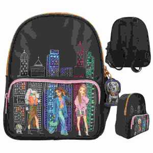Rucksack TOPModel CITY GIRLS verstellbare Schultergurte Hunde-Anhänger