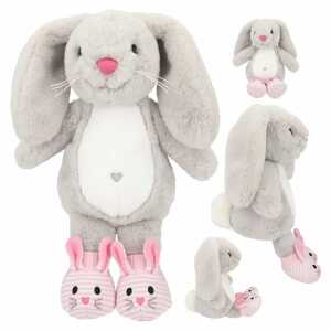 Plüsch Hase Princess Mimi Nelly Grau 21cm, Material: 100% Polyester