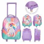 Koffer Ylvi Trolley mit blinkenden LED-Rollen, 2...