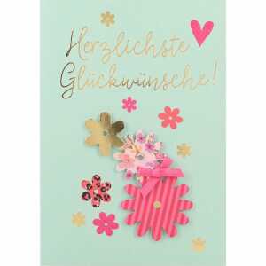 Klappkarte Gruß von Herzen Motiv 056, DEPESCHE