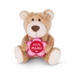 Plüsch Bär 15cm braun BESTE MAMA, pink-rote...