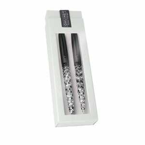 Schreibset Eleganza Funky White 2er, Füllhalter/Kugelschreiber, ONLINE