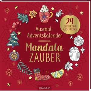 Ausmal-Adventskalender Mandala Zauber, mit 24 Seiten zum Aufschneiden,