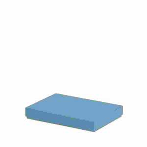 Kartonage Boxline denim 155x215x30mm, für A5, Rössler