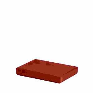 Kartonage Boxline rot 155x215x30mm, für A5, Rössler