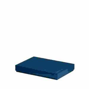 Kartonage Boxline navy 155x215x30mm, für A5, Rössler