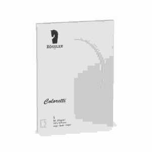 Karten Coloretti B6 oval Passepartout hellgrau 5er
