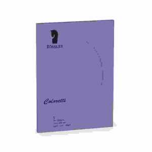 Karten Coloretti B6 oval Passepartout lila 5er