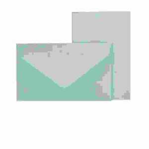Kartenpack 53x85mm Eucalyptus, Inhalt: 5 Briefumschläge, 5 Karten