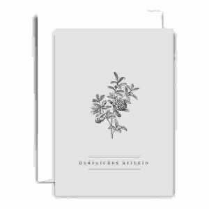 Trauerkarte B6 hd Herzliches Beileid