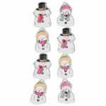 Sticker Weihnachten Schneemänner