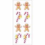 Sticker Weihnachten Zuckerstangen Lebkuchen