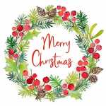 Servietten 33x33cm Aquarellkranz, 20 Stück, 3-lagig,...