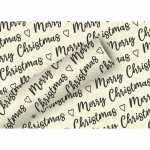 Geschenkpapier 1,5mx70cm Gras Chrism.allover sw, By Nature