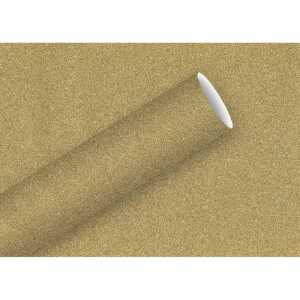 Geschenkpapier 1,5mx70cm Glitter gold, Braun + Company
