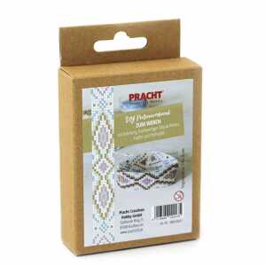 DIY Perlenarmband weben weiß /bunt 170x20mm,