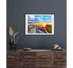 Diamond Painting Sonnenuntergang 50x40cm, Steg...