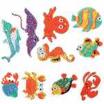 Sticker Diamond Painting Unterwasserwelt Set, 10 Sticker,...