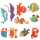 Sticker Diamond Painting Unterwasserwelt Set, 10 Sticker, ca. 4,5cm