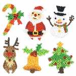 Sticker Diamond Painting Weihnachten Set, 6 Sticker, ca....
