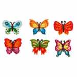 Sticker Diamond Painting Schmetterlinge Set, 6 Sticker,...