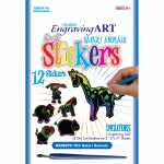 Kratzsticker Safari 14x20,3cm rainbow 12er,...