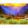 Diamond Painting Sonnenaufgang 40x30cm, farbig sortierte Steine