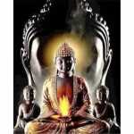 Diamond Painting Buddha im Einklang 50x40cm, farbig...