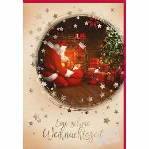 Weihnachtskarte Eine schöne Weihnachtszeit, Eulzer