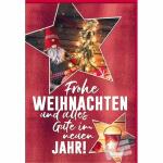 Weihnachtskarte Frohe Weihnachten Stern, Eulzer