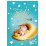 Glückwunschkarte Ereignis Baby/Mond Zum Baby, Eulzer