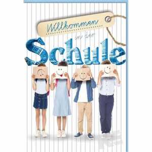 Glückwunschkarte Schulanfang Kinder/Smiley, Eulzer